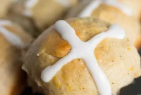 Cranberry Orange Hot Cross Buns Recipe