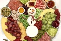 Snowman Snack Board for Christmas Parties