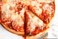 Keto Deep Dish Pizza Recipe with Crispy Crust