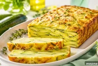 Savory Crustless Zucchini Tart with Melting Vegetable Layers