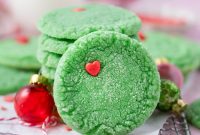 Soft Chewy Grinch Sugar Cookies for Christmas