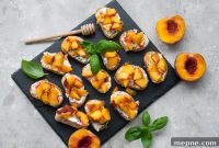 Peach Crostini with Whipped Ricotta and Honey