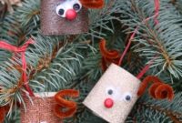 Christmas Toilet Paper Roll Reindeer Ornament for Kids