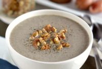 Light Creamy Mushroom Soup with Evaporated Milk