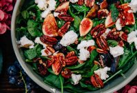 Fig and Goat Cheese Salad with Arugula and Walnuts