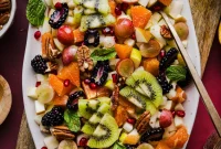 Thanksgiving Fruit Salad with Autumn Fruits