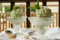 Creamy Pistachio Mint Frozen Yogurt Recipe