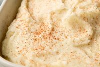 Creamy Baked Mashed Potatoes with Crispy Topping