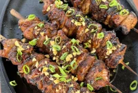 Grilled Honey Garlic Chicken Skewers
