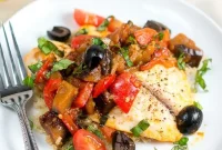One Skillet Tilapia Caponata Recipe