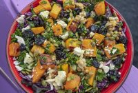 Roasted Butternut Squash Grain Bowl with Hot Honey Drizzle