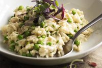 Creamy Crab Risotto with Mascarpone and Peas