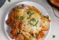 Cheesy Baked Italian Potato Casserole with Mozzarella and Herbs