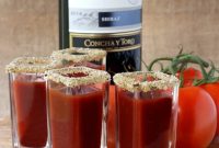 Wine-Based Bloody Mary Shooters