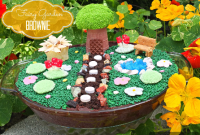 Fairy Garden Brownies Recipe and Decorating Ideas