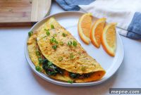Sauteed Spinach and Mushroom Omelet Recipe