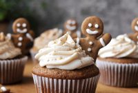 Moist Gingerbread Cupcakes with Spiced Cream Cheese Frosting