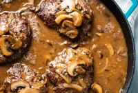 Salisbury Steak Recipe with Mushroom and Onion Gravy