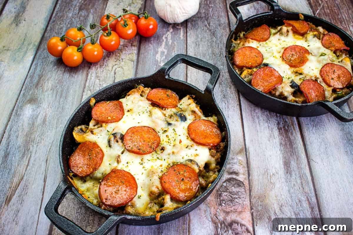 35 Classic Casserole Recipes That Have Everyone Coming Back 27 Pizza Casserole in two serving dishes.