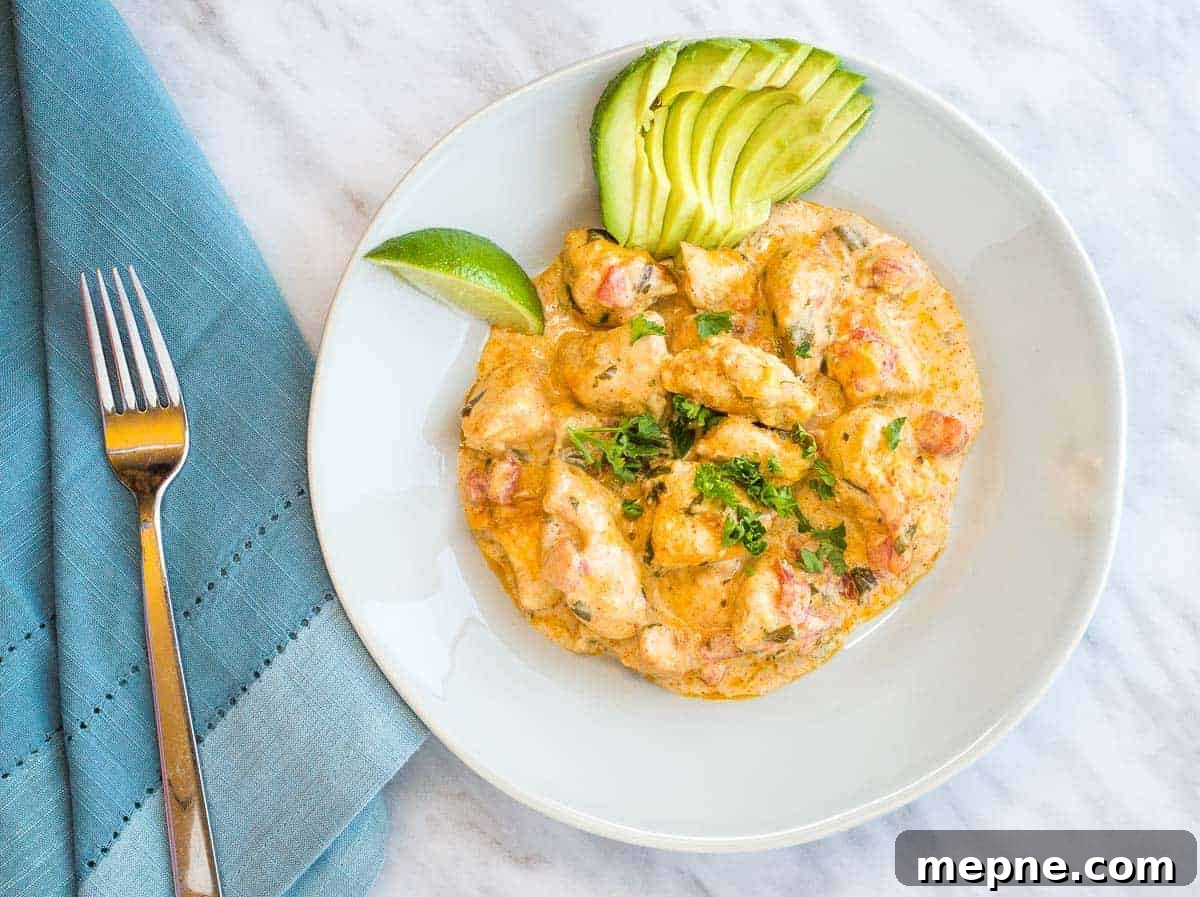 35 Classic Casserole Recipes That Have Everyone Coming Back 37 A white plate with chicken Taco Casserole avocado on it.