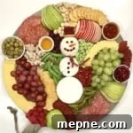 Snowman Snack Board