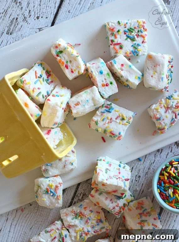 Cake Batter Marshmallow Recipe: Fluffy Homemade Treats 7 Cake Batter Marshmallows | Cookies and Cups
