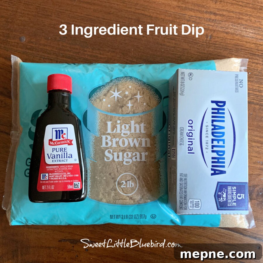 3 Ingredient Fruit Dip (easy)