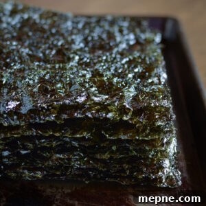 Homemade roasted seaweed snacks made in bulk in no time.