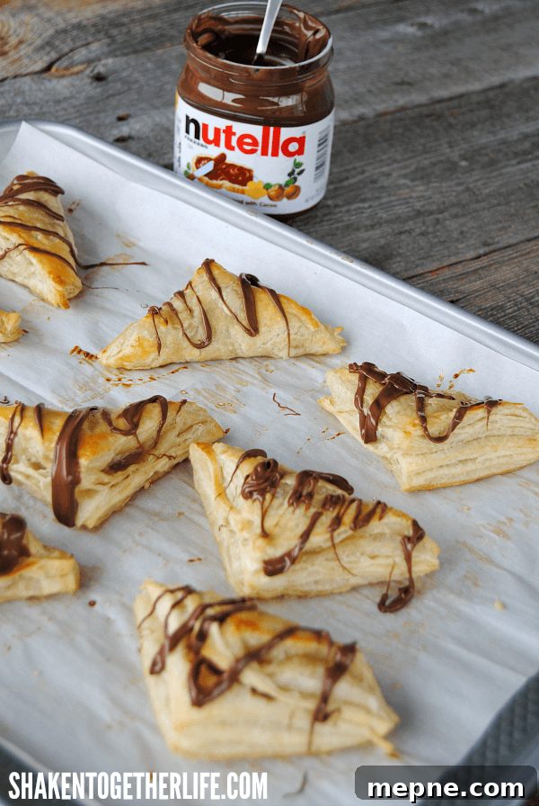Nutella Turnovers and 4 Irresistible Nutella Desserts 4 3 ingredient Nutella Turnovers - it really does not get easier or more delicious than this!