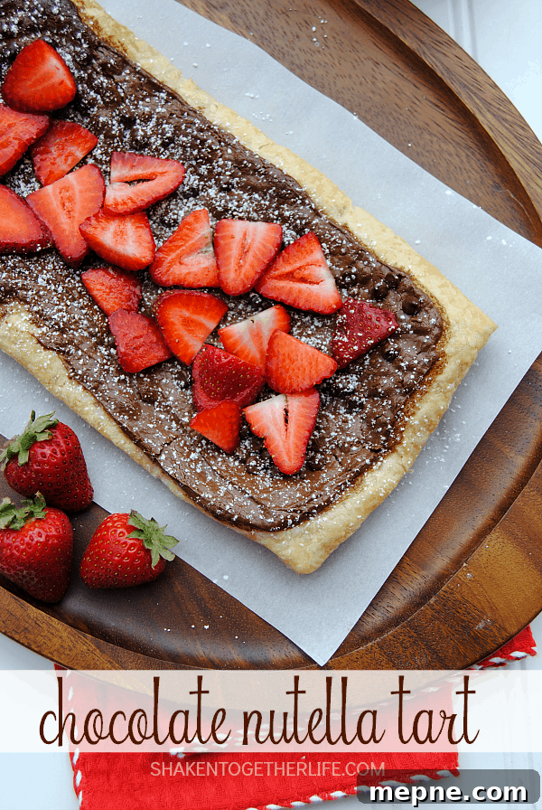 Nutella Turnovers and 4 Irresistible Nutella Desserts 8 Golden puff pastry gets a warm melty layer of Nutella and chocolate chips, topped with fresh sliced strawberries and then sprinkled with powdered sugar. Oh my gosh, this looks amazing!
