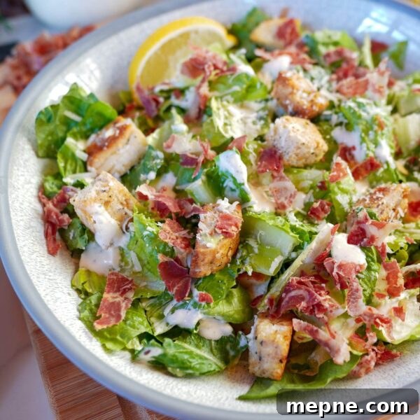 Homemade Caesar Dressing Without Anchovy Paste 4 caesar salad with croutons and fried proscuitto