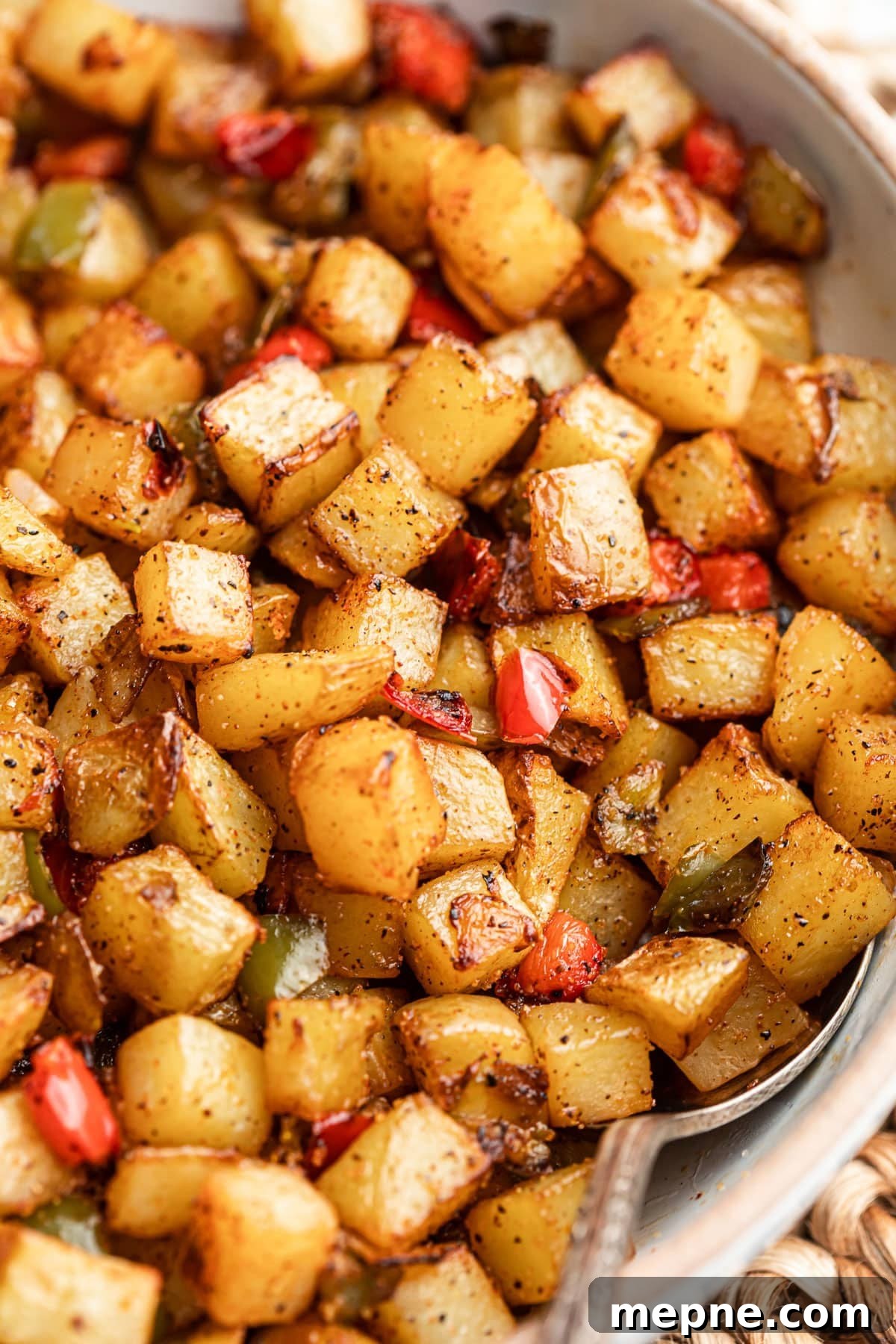Southwestern Skillet Potatoes Recipe with Peppers and Onions 2 Skillet potatoes with peppers and onions