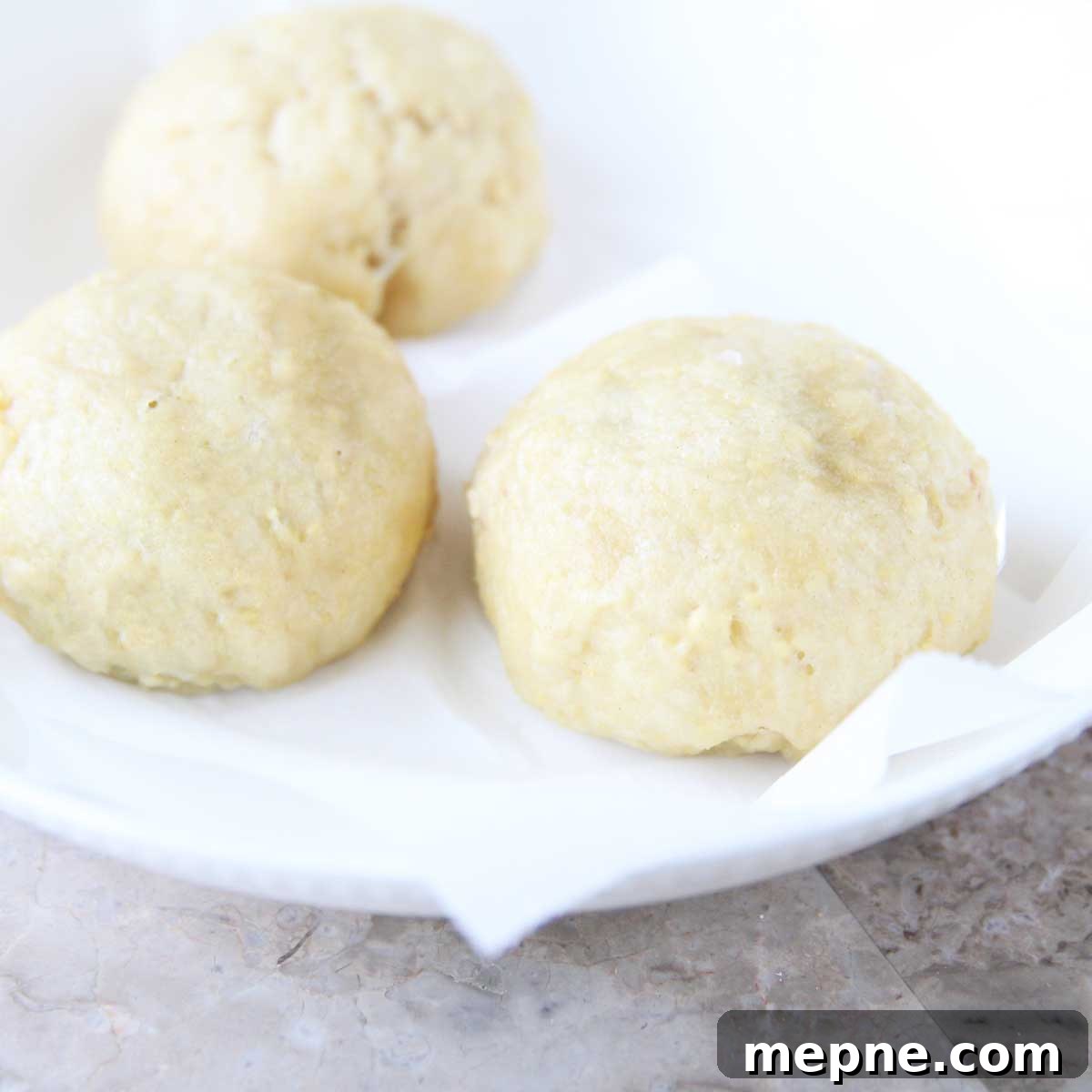 Divide dough and steam