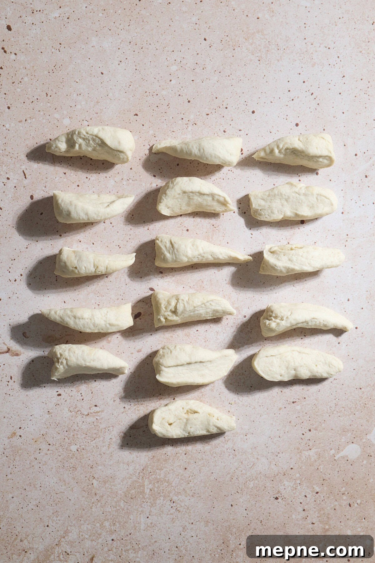 How to Make Sourdough Discard Tortillas 5 Dough divided into 16 pieces.