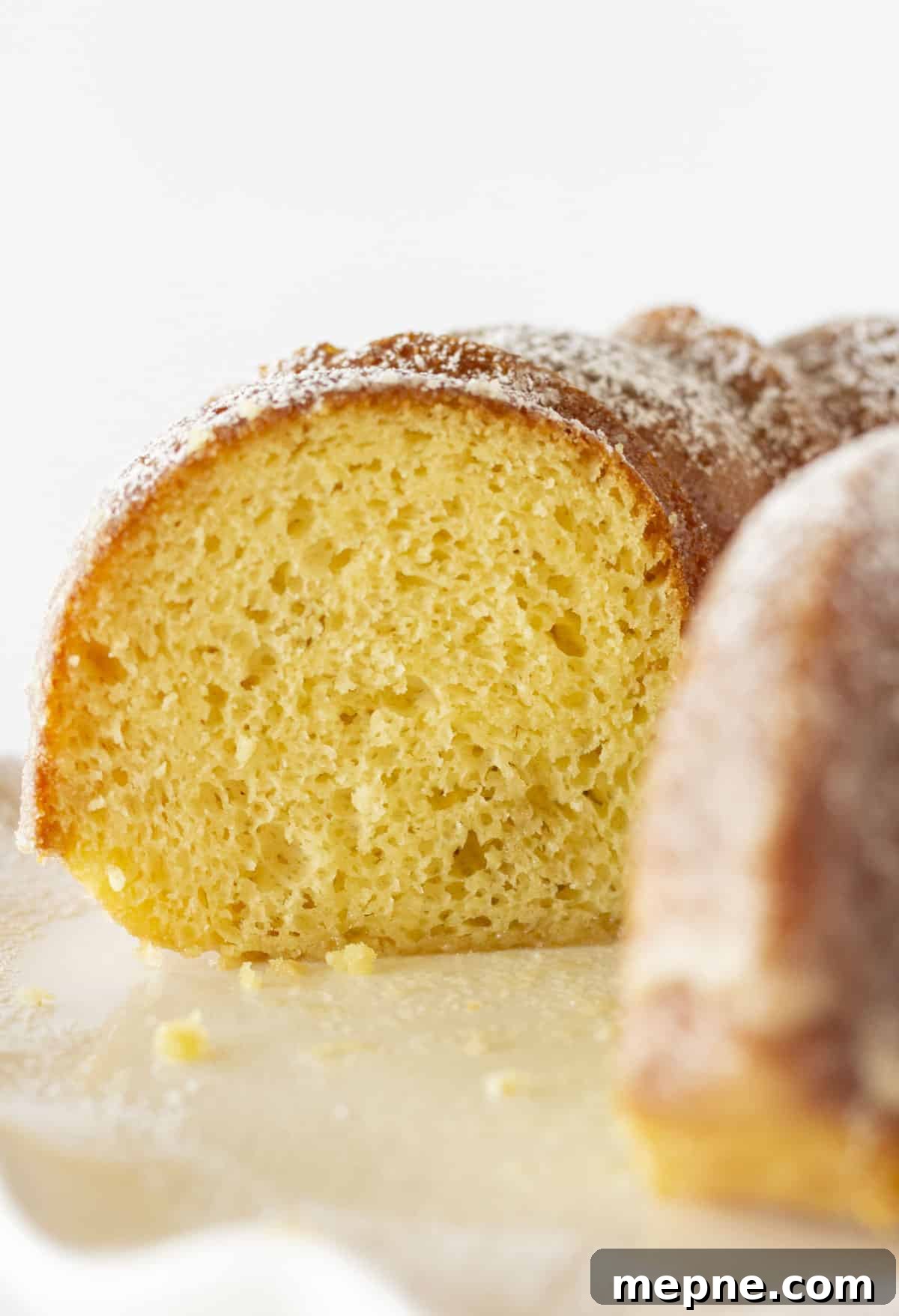 The inside of a Kentucky Butter Bundt Cake.