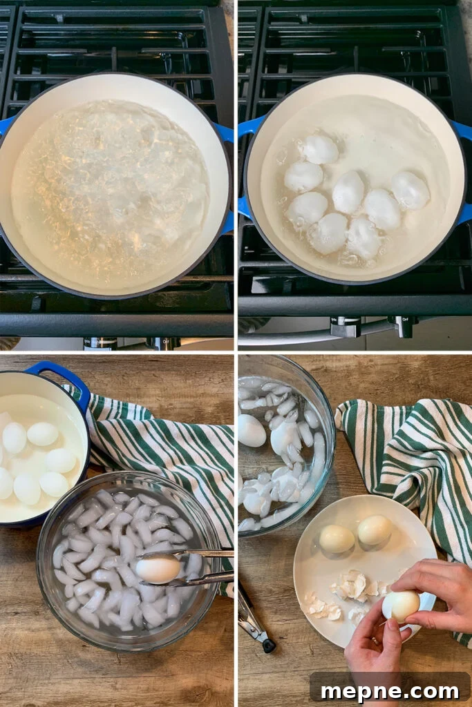 All the steps on how to boil the perfect egg that peels easily every time.