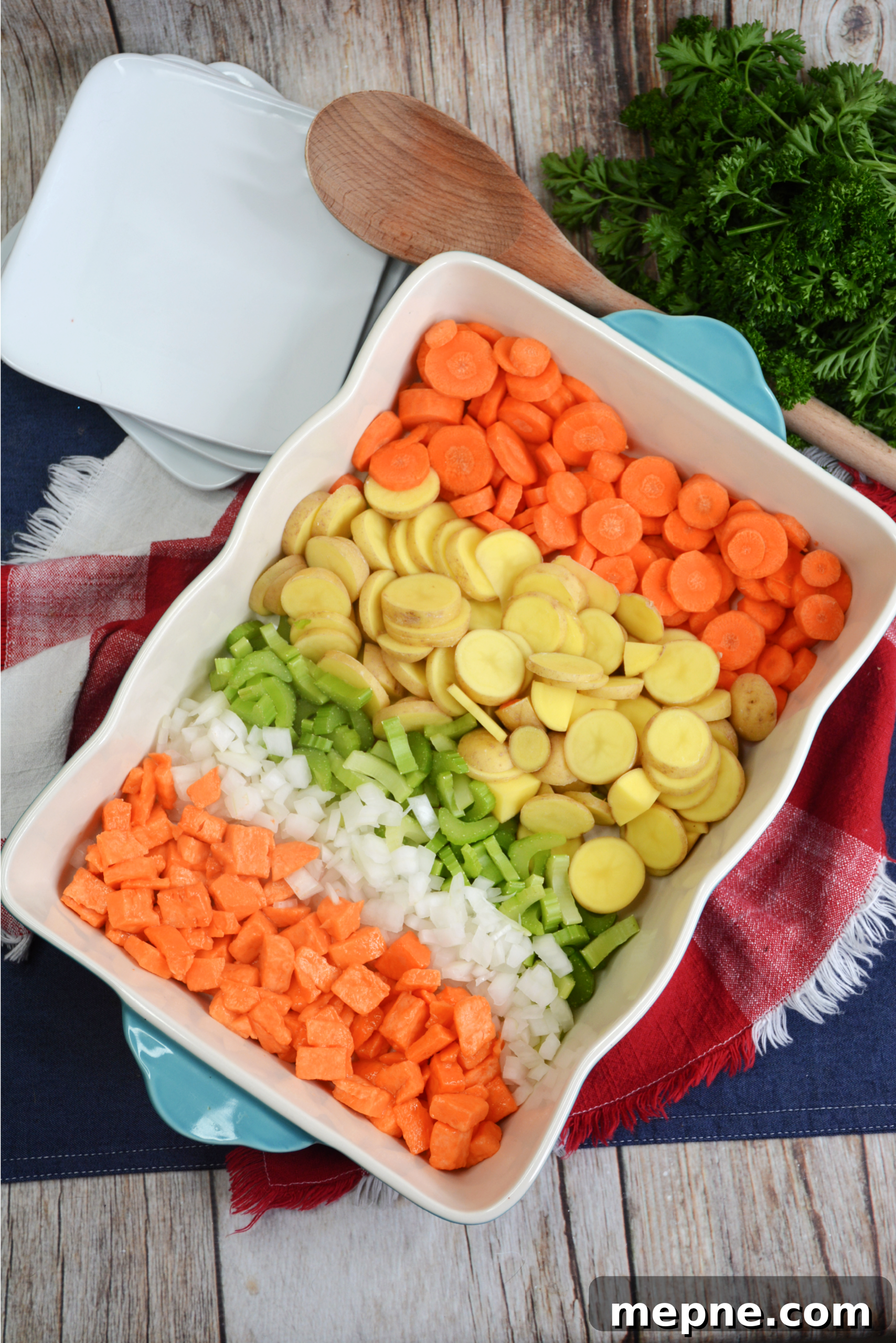 Ingredients for Skinny Chicken Pot Pie