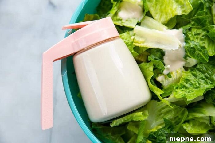 Homemade Creamy Low-Carb Caesar Dressing 2 Homemade Caesar Salad Dressing