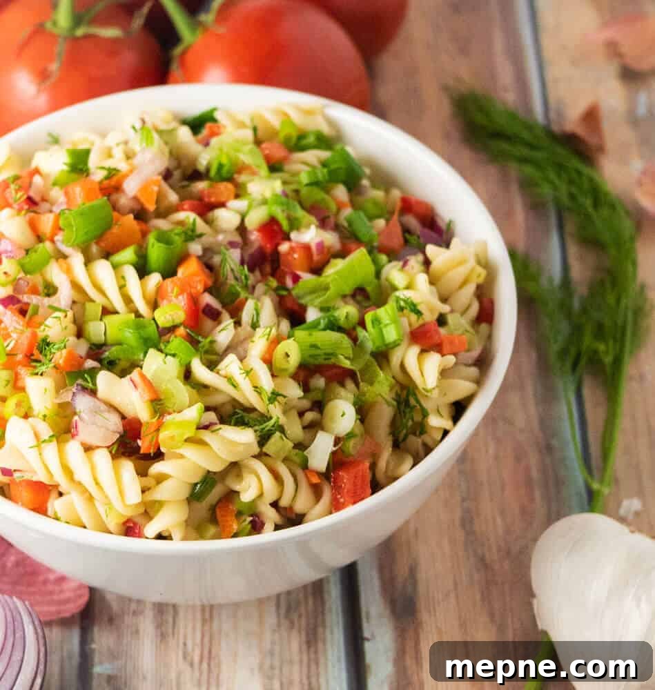 Instant Pot Vegetarian Pasta Salad with Creamy Dressing 3 vegetarian-pasta-salad