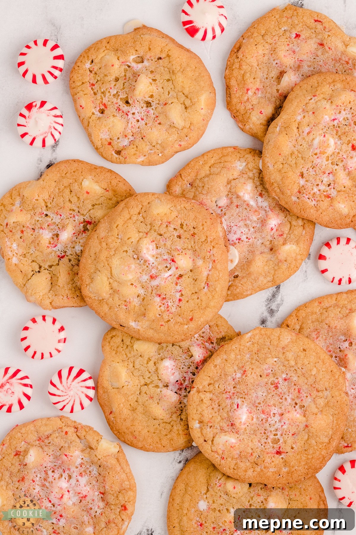 Peppermint White Chocolate Chip Cookies Recipe 5 tray of peppermint white chocolate chip cookies