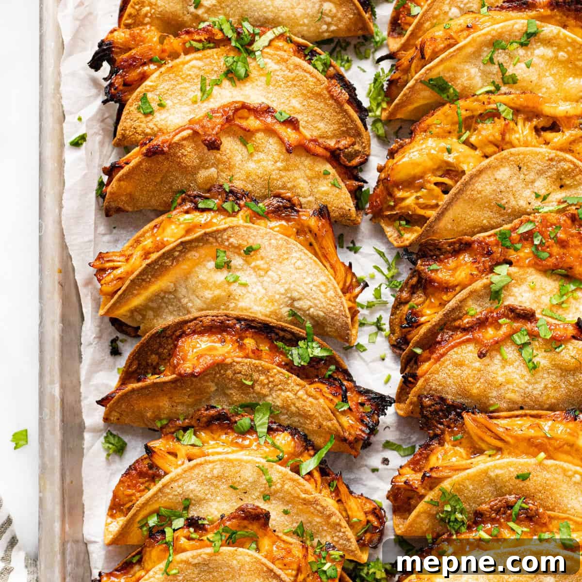 20 Minute Mini Baked Chicken Tacos