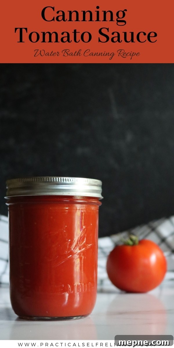 How to Can Tomato Sauce