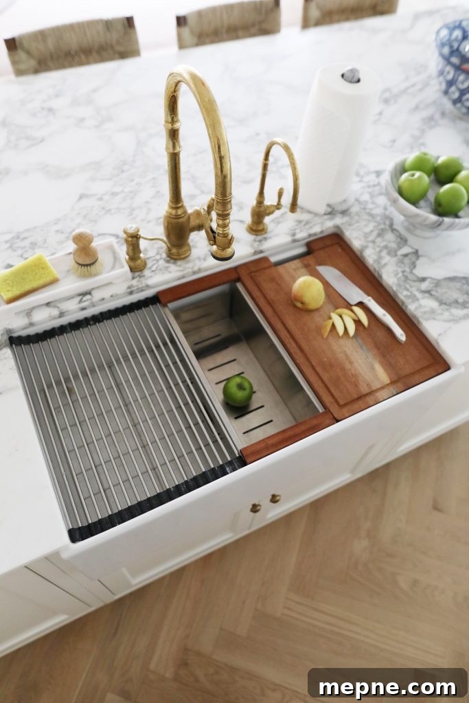Kitchen Remodel Reveal: Before and After Transformation 17 our BOCCHI workstation sink