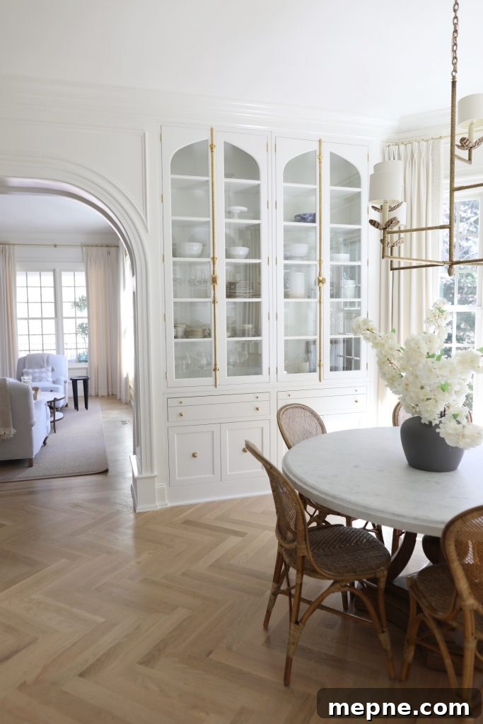 Kitchen Remodel Reveal: Before and After Transformation 21 classic brass hardware in a luxury kitchen