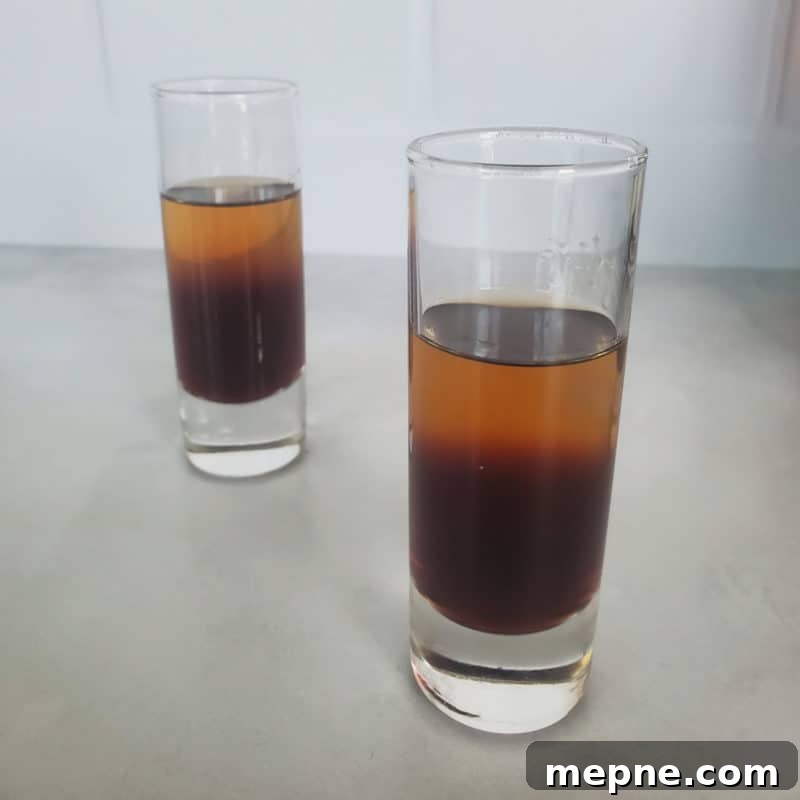 Chambord Cocktails: Raspberry Liqueur Recipes and Serving Tips 4 Layered Peanut Butter and Jelly Shots