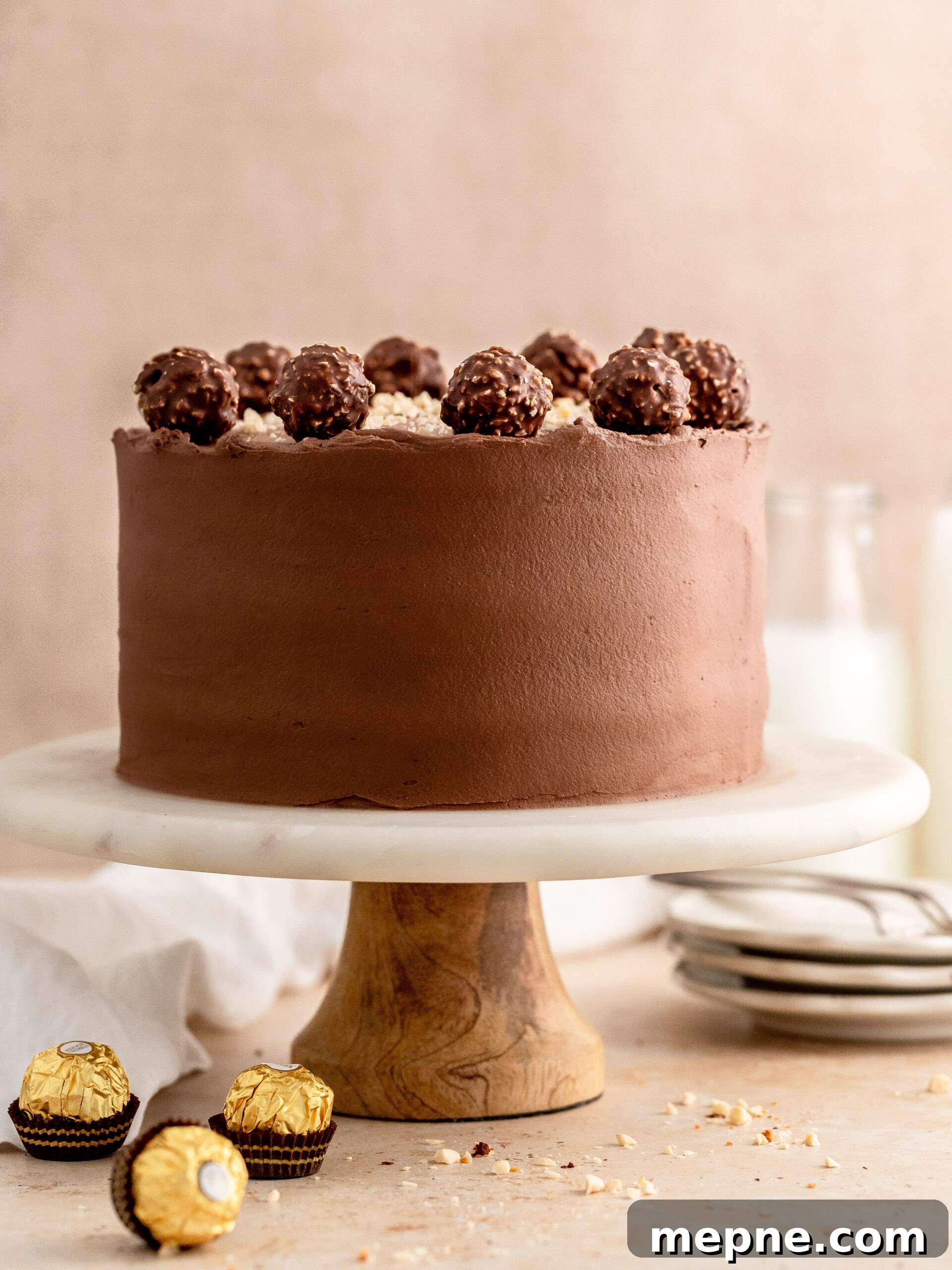 Ferrero Rocher Chocolate Hazelnut Layer Cake Recipe 2 Ferrero Rocher layer cake
