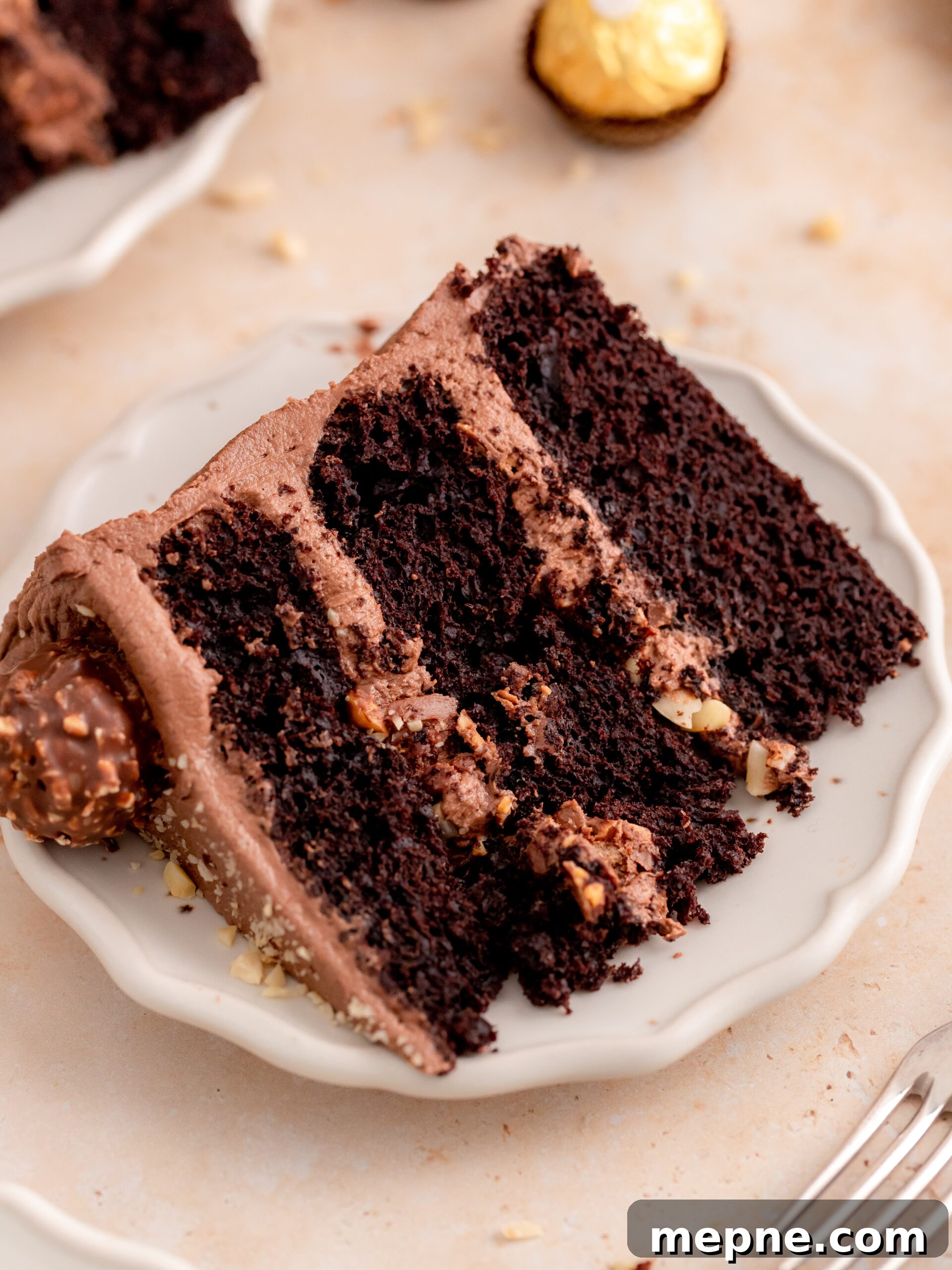 Ferrero Rocher Chocolate Hazelnut Layer Cake Recipe 11 Stored cake