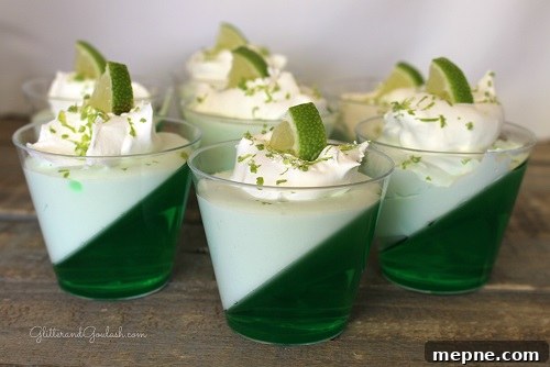 Parfaits displayed on platter