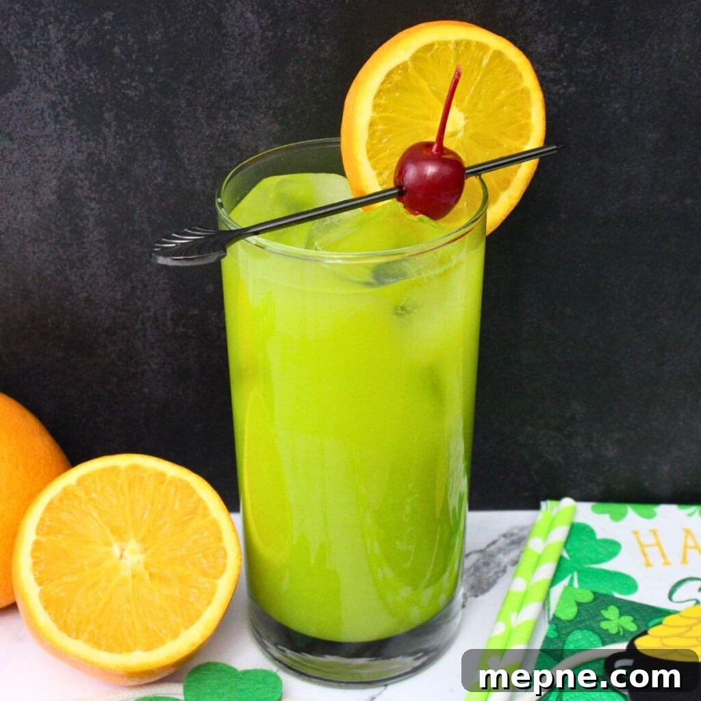 Drunken Leprechaun Irish Screwdriver Cocktail for St Patrick's Day 2 drunken leprechaun cocktail recipe dinners done quick featured image