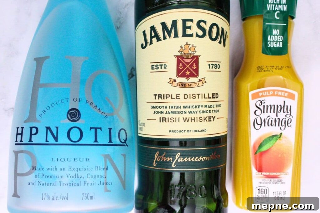 Drunken Leprechaun Irish Screwdriver Cocktail for St Patrick's Day 4 ingredients to make a drunken leprechaun cocktail